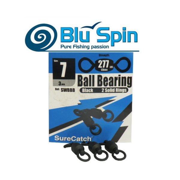 SURE CATCH Hyper Stainless Steel Fishing Solid Ring Ball Bearing Swivel
