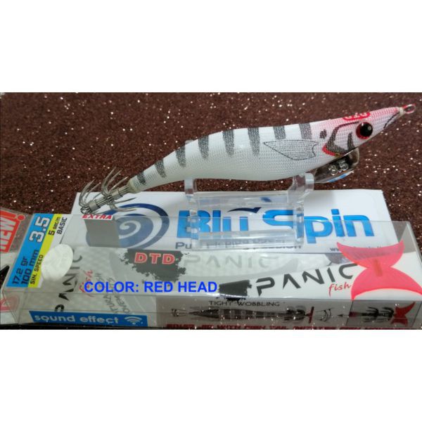NEW DTD PANIC TIGHT WOBBLING SQUID JIG SOUND EFFECT Size: 3.5 100mm